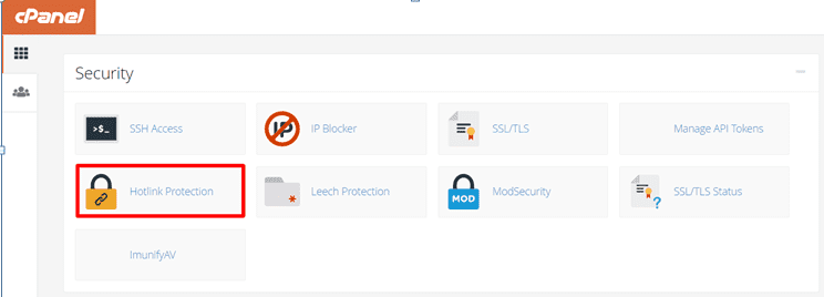: Enable Hotlink Protection in cPanel