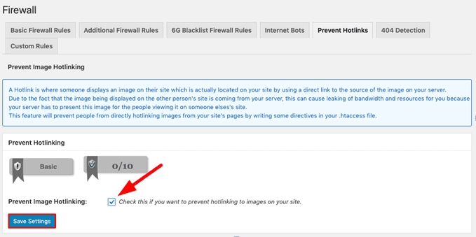 Configure the Firewall Settings
